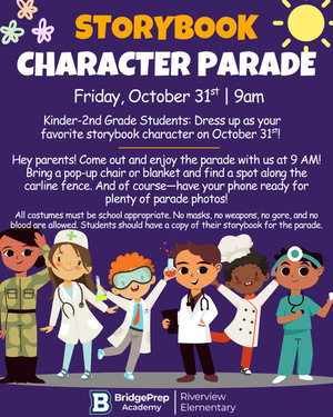 Storybook Parade is Friday 10/31